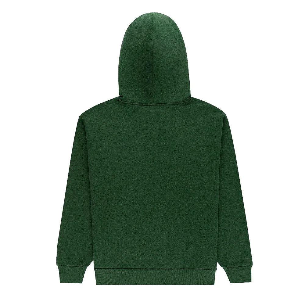 Sp5der Og Web Studded Zip Hoodie Green