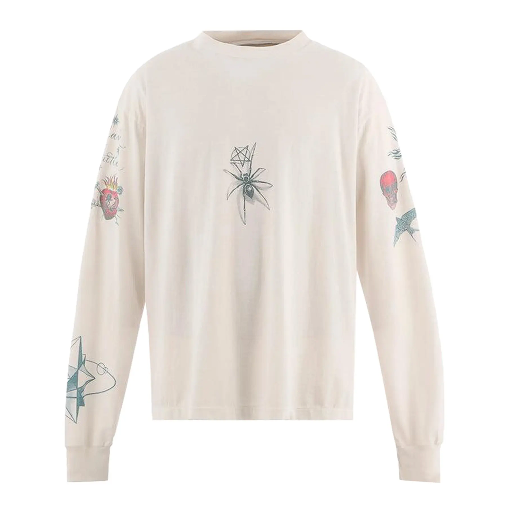 SAINT Mxxxxxx x Dr. Woo Tattoo Long-Sleeve Tee White