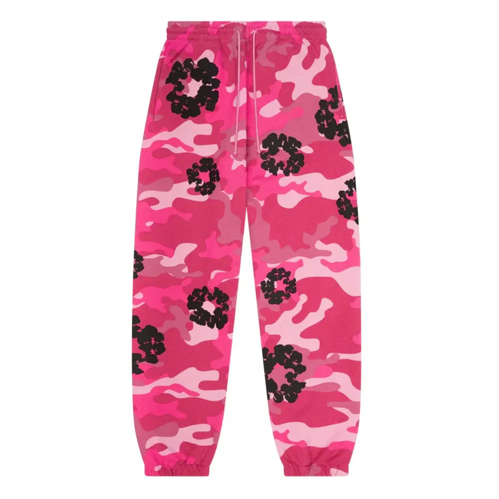 Denim Tears The Cotton Wreath Sweatpant Pink Camo