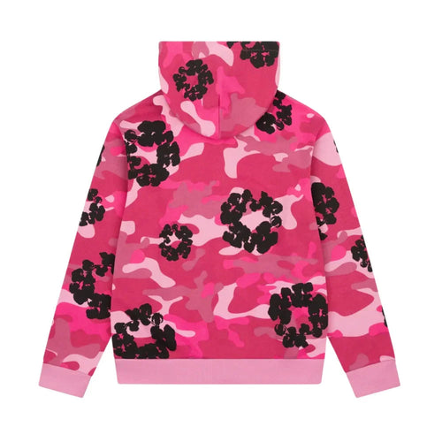 Denim Tears The Cotton Wreath Zip Sweatshirt Pink Camo