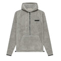 Fear of God Essentials Polar Fleece Half Zip Hoodie Dark Oatmeal