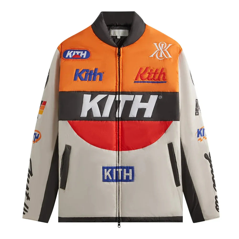 Kith Full Zip Brixton Puffed Shirt Jacket Sandrift