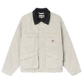 Stussy Washed Canvas Shop Jacket Bone