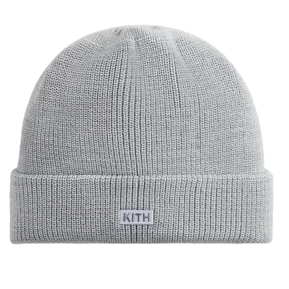 Kith Classic Beanie Light Heather Grey
