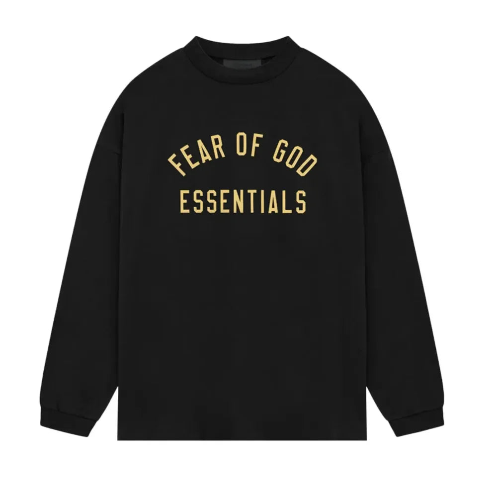 Fear Of God Essentials Jersey Long-Sleeve Tee Black