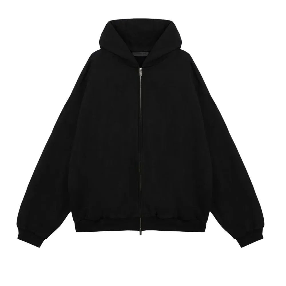 Fear Of God Essentials Heavy Fleece Full Zip Hoodie Black