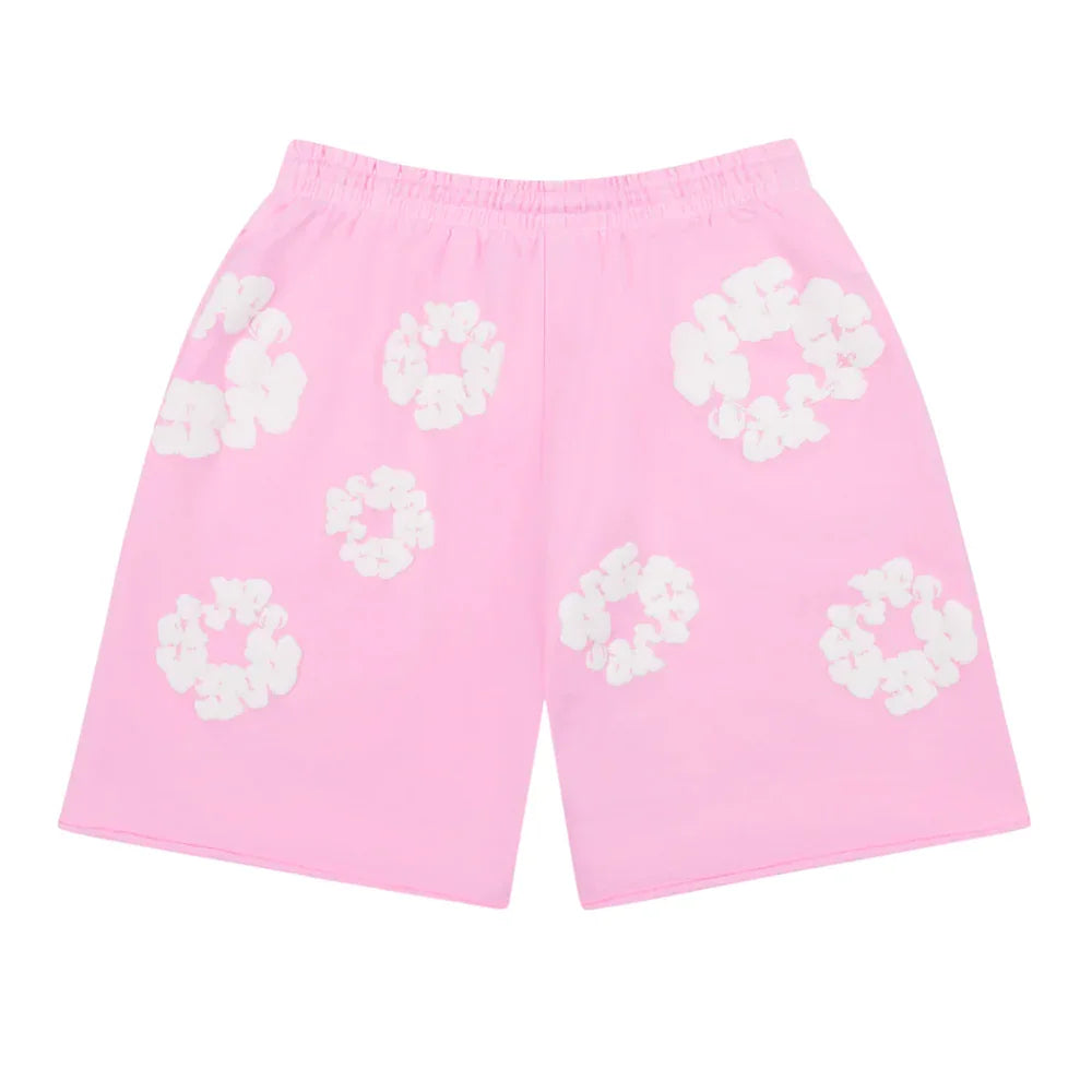 Denim Tears The Cotton Wreath Sweat Shorts Powder Pink