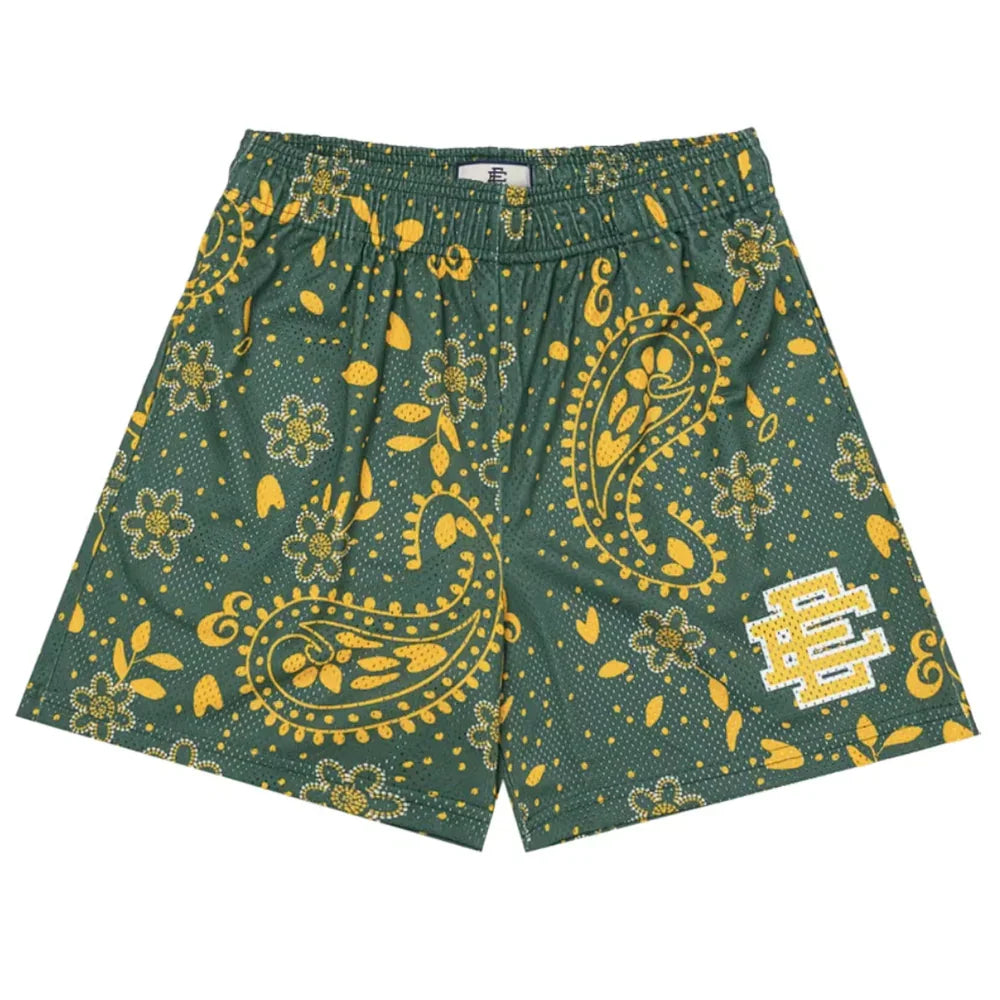 Eric Emanuel EE Basic Short Green Paisley