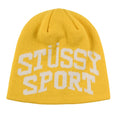 Stussy Sport Jacquard Skullcap Beanie Yellow