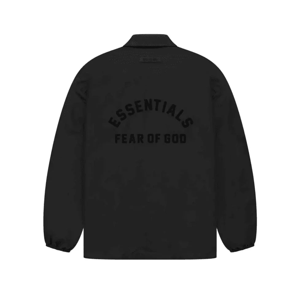 Fear Of God Essentials Coaches Jacket Black