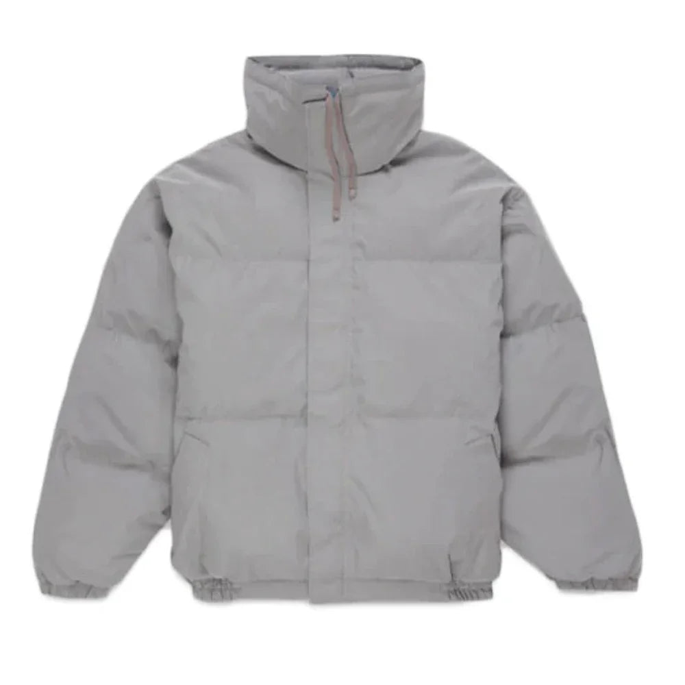 Fear of God Essentials Puffer Jacket Silver Reflective