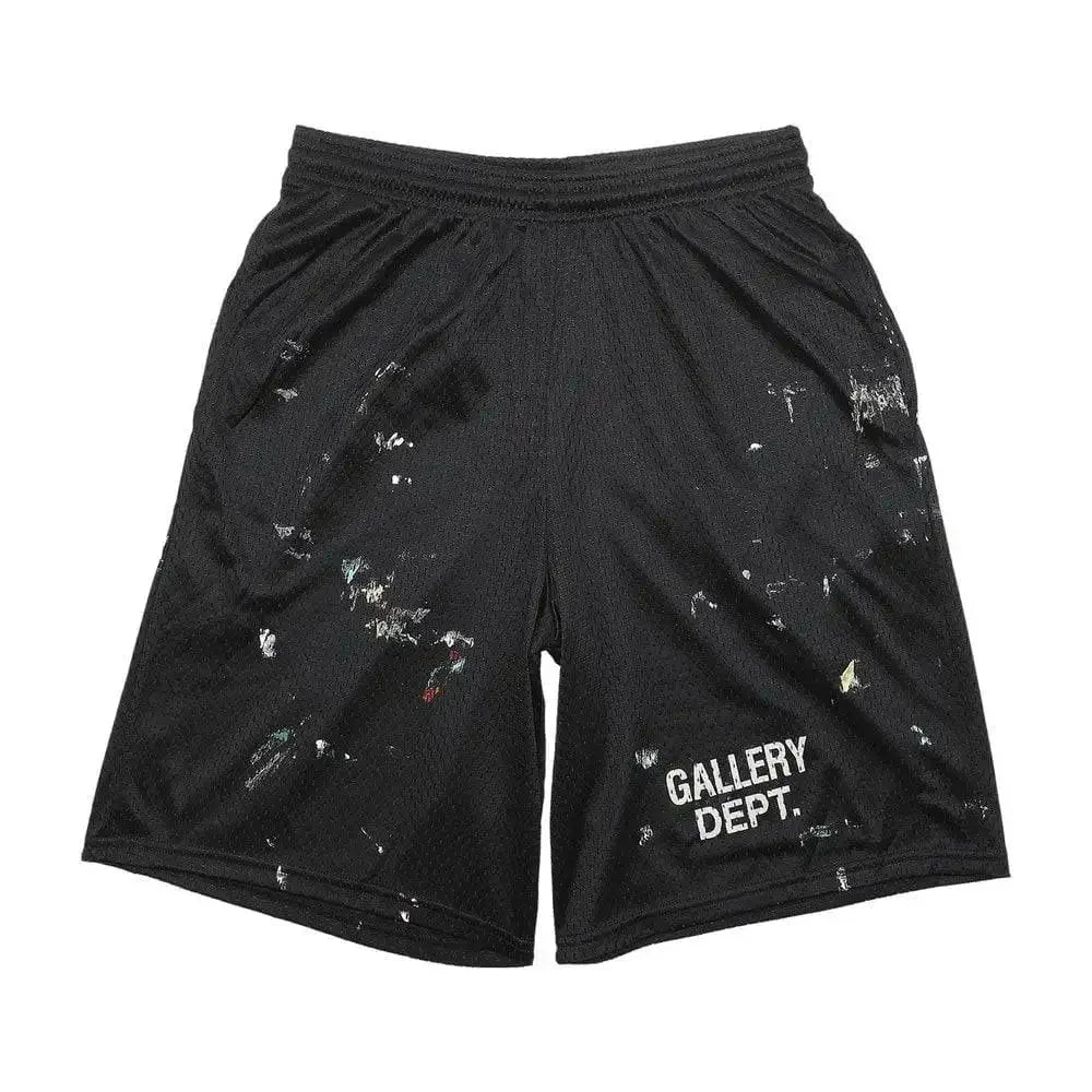 Gallery Dept. Studio Paint Logo Gym Shorts Black