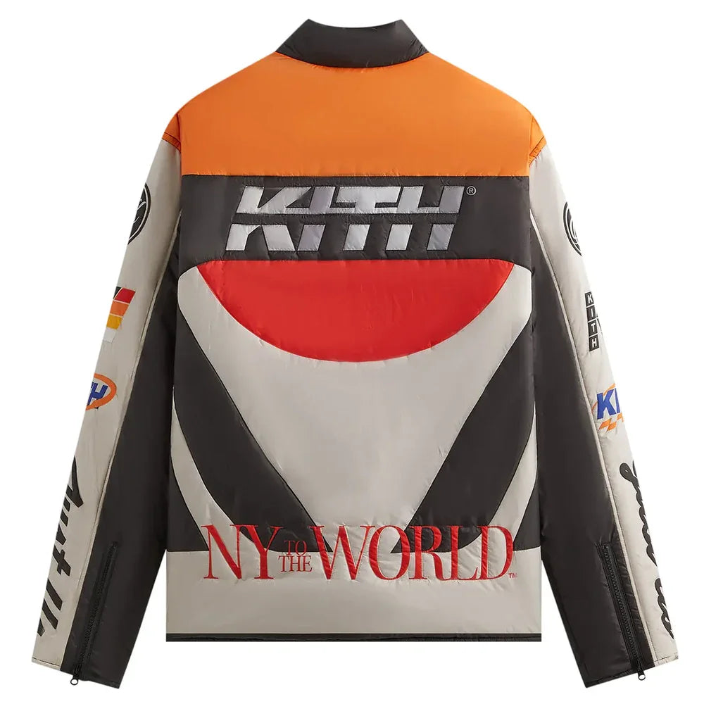 Kith Full Zip Brixton Puffed Shirt Jacket Sandrift