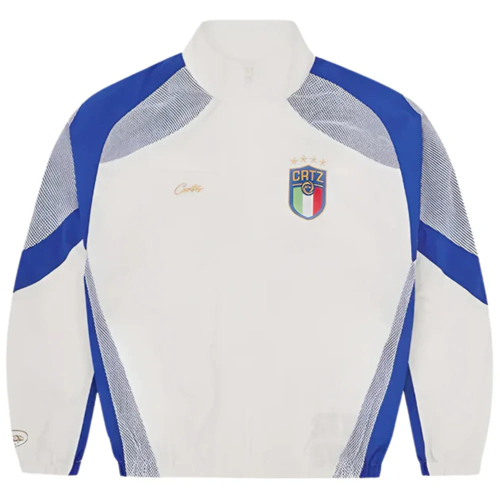Corteiz RTW Italia Olympic Shuku Jacket White/Blue