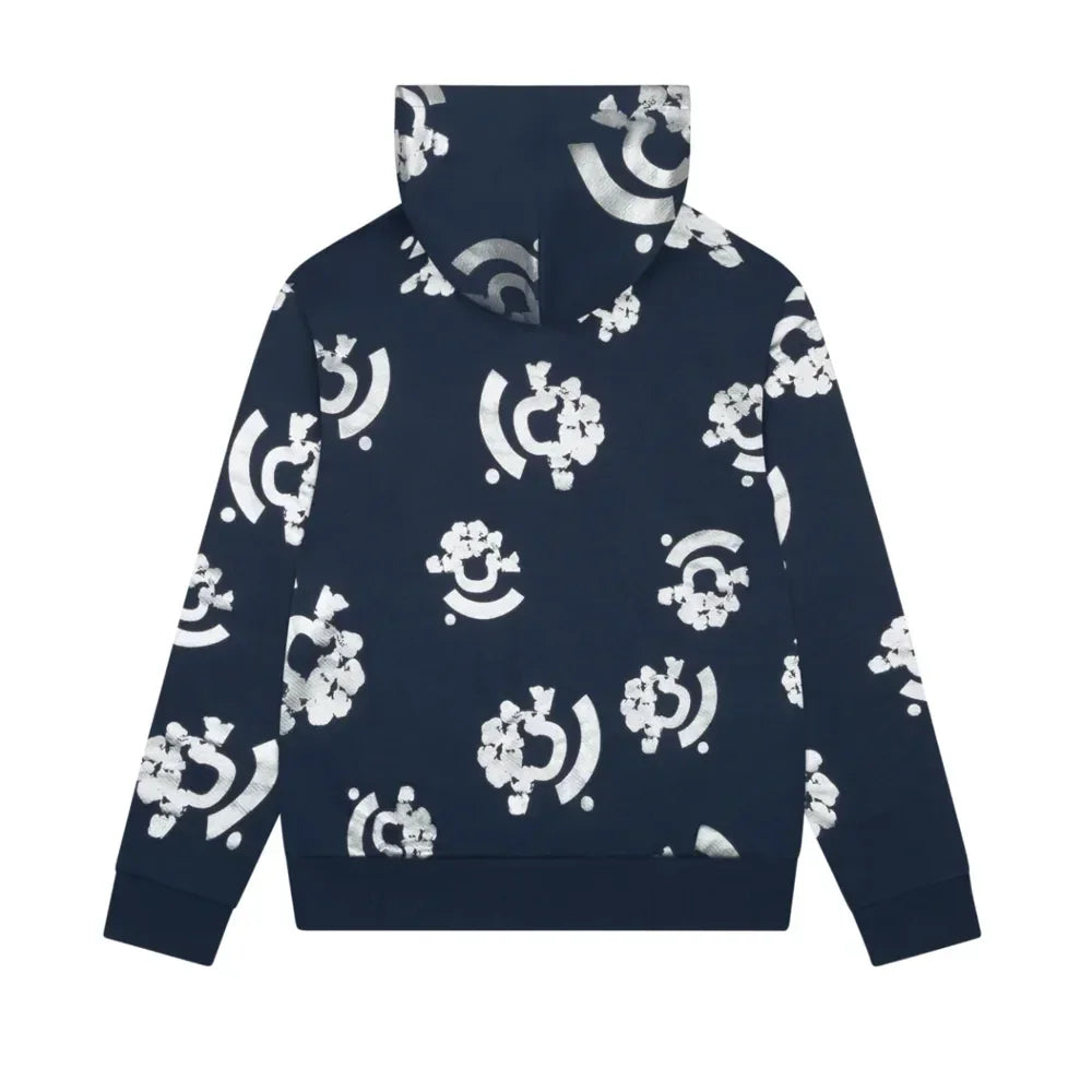 Denim Tears Bstroy Tears Zip Hoodie Blue