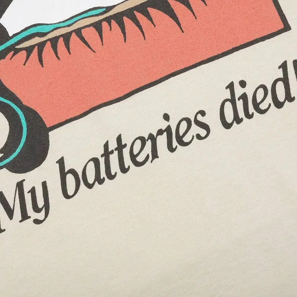 Gallery Dept. Dead Batteries Tee Antique White