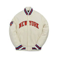 Kith New York Knicks Varsity Jacket White