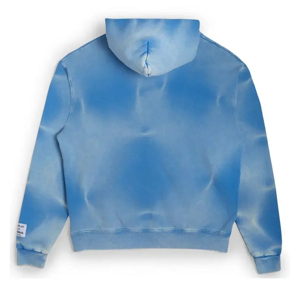 Gallery Dept. Sunfaded English Logo Zip Up Hoodie Blue