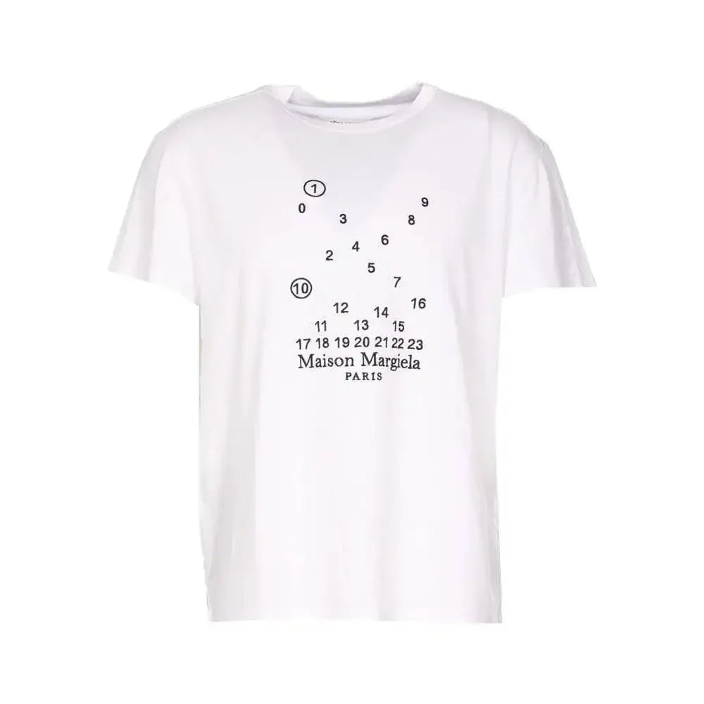 Maison Margiela Embroidered Numeric Logo T-Shirt White