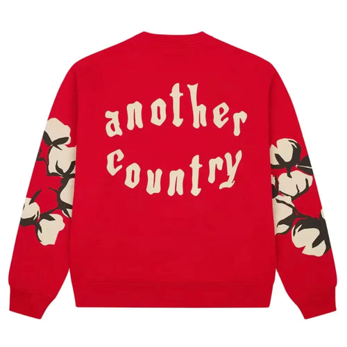 Denim Tears X Cactus Plant Flea Market Cactus Tears Crewneck Red