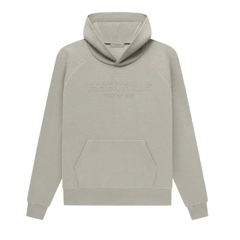 Fear Of God Essentials Waffle Raglan Hoodie Seal