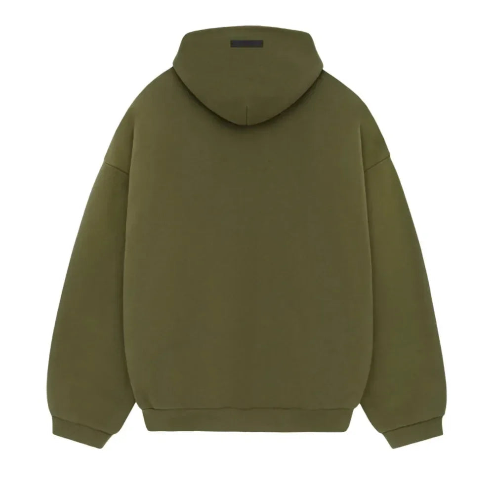 Fear of God Essentials Fleece Hoodie Military