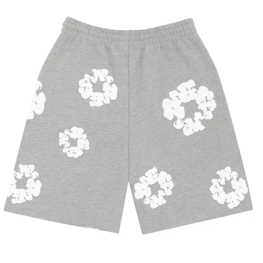 Denim Tears The Cotton Wreath Shorts Grey