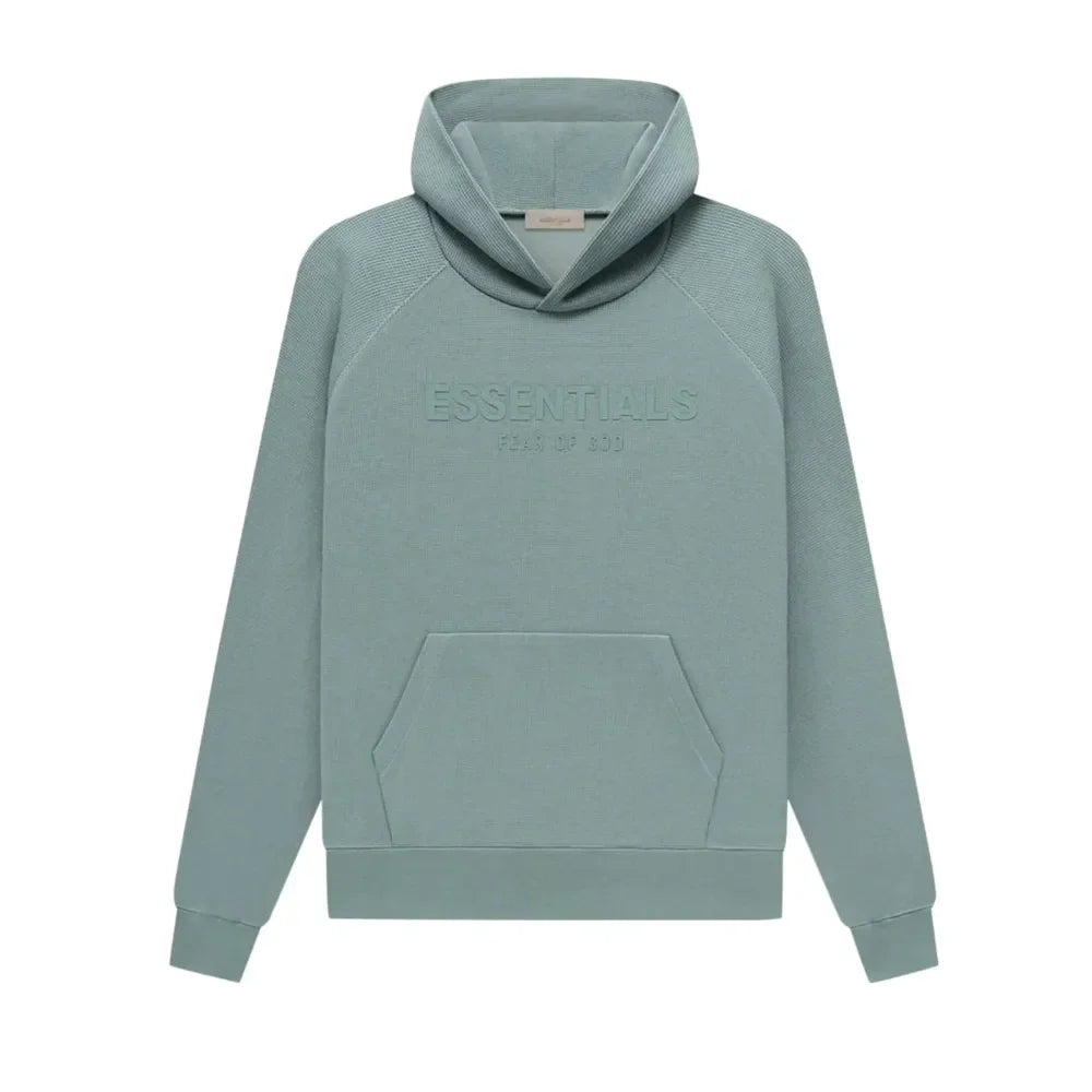 Fear Of God Essentials Waffle Raglan Hoodie Sycamore