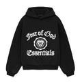 Fear of God Essentials Heavy Fleece Vintage Shrunken Hoodie Black