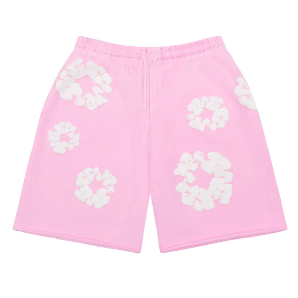 Denim Tears The Cotton Wreath Sweat Shorts Powder Pink