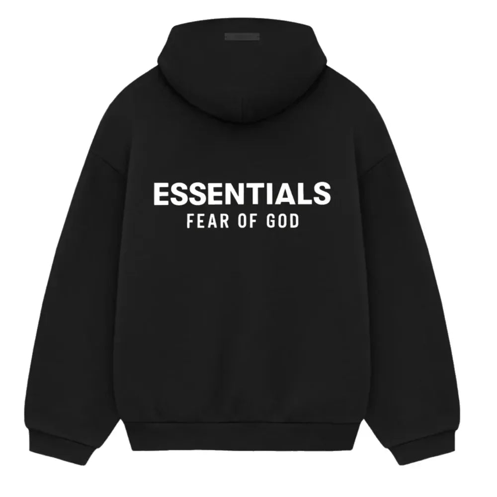 Fear of God Essentials Fleece Hoodie II Black FW24