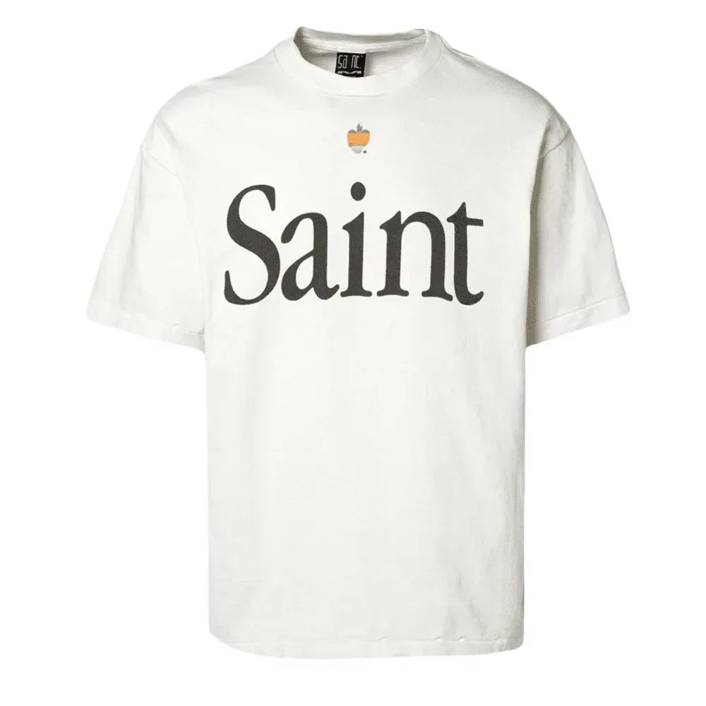 Saint Michael Heart Saint T-Shirt White