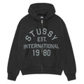 Stussy Established Zip Hoodie Black