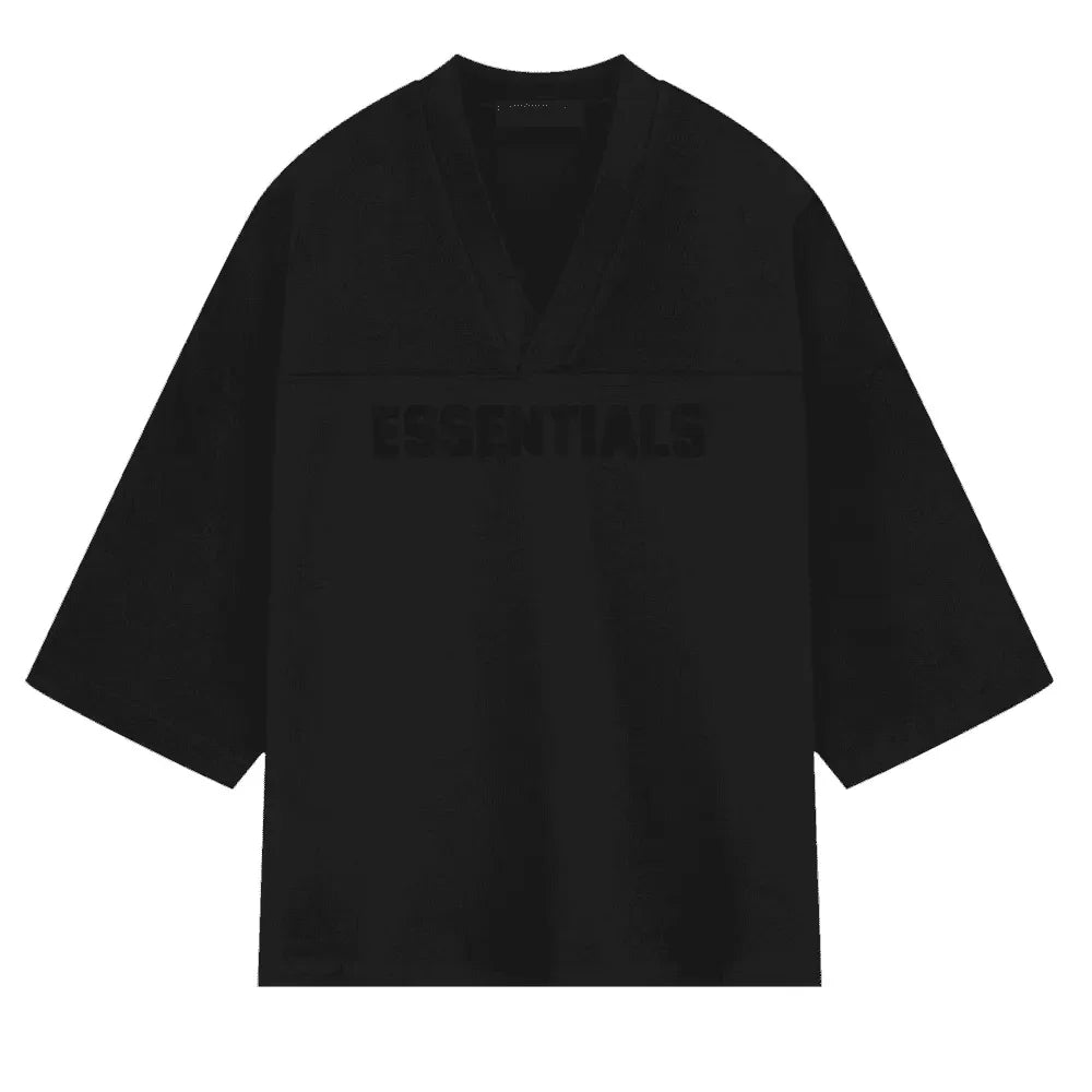 Fear of God Essentials Heavy Jersey Football Tee Jet Black