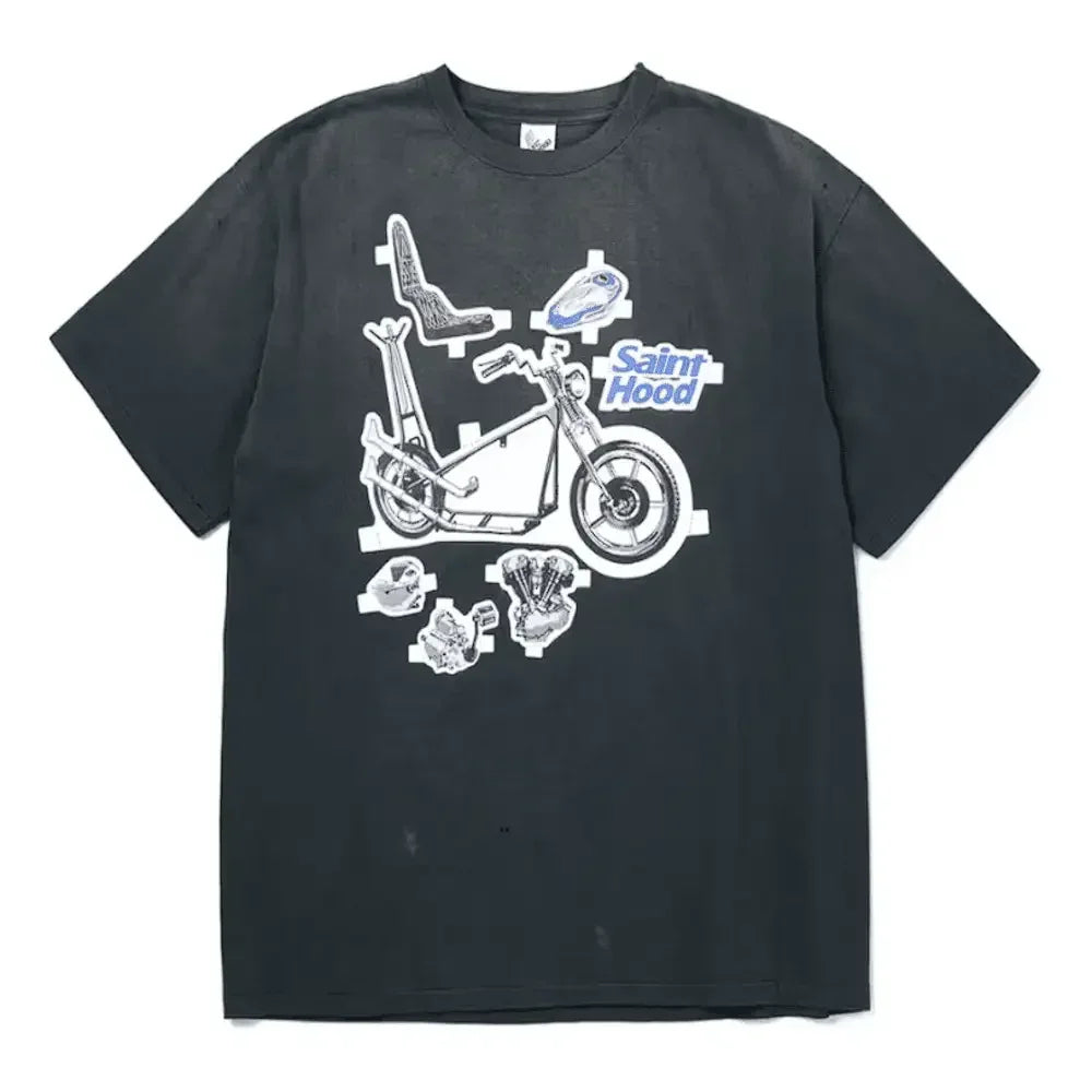 Neighborhood x Saint Michael Saint Hood Bike T-Shirt Vintage Black