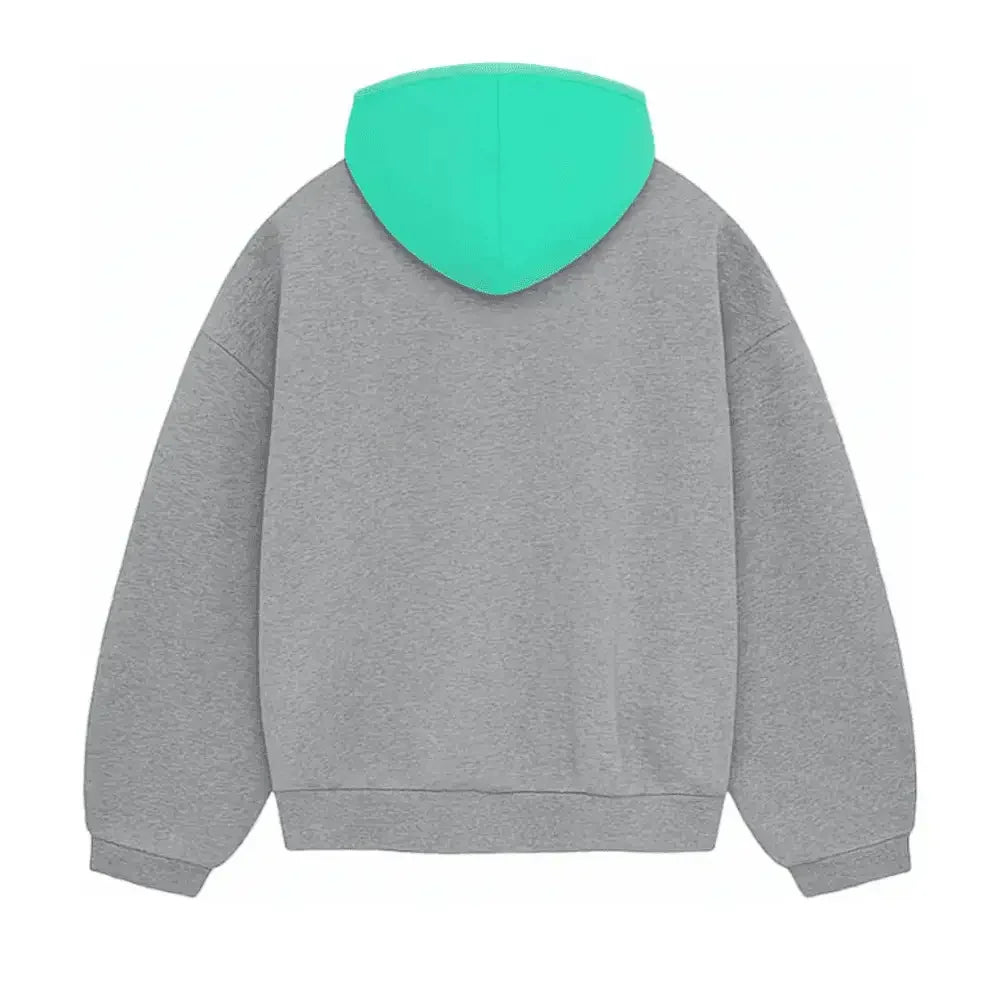 Fear of God Essentials SS24 Nylon Fleece Hoodie Dark Heather Oatmeal/Mint Leaf