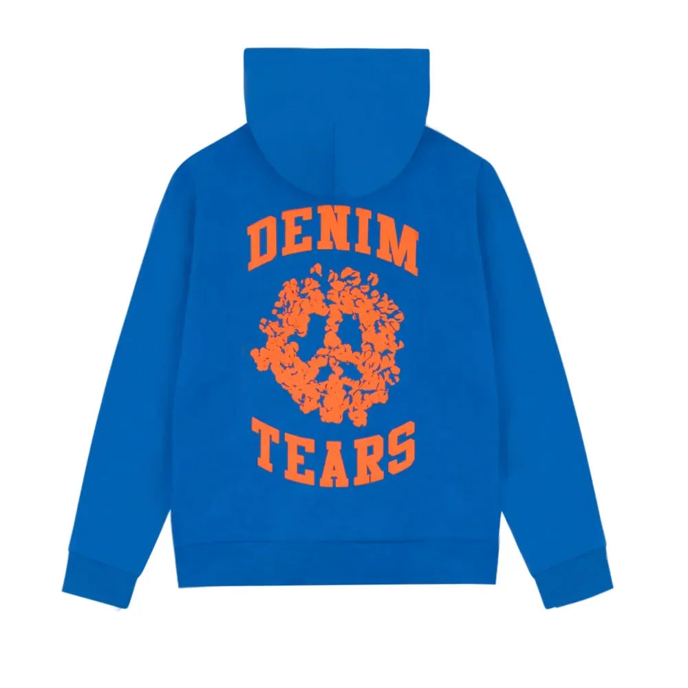 Denim Tears Denim University Zip Hoodie Royal Blue
