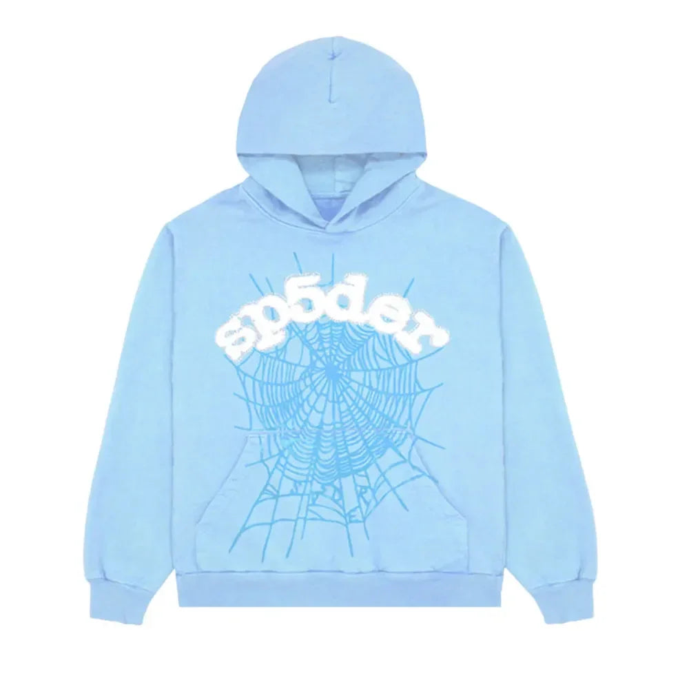 Sp5der Web Hoodie Sky Blue